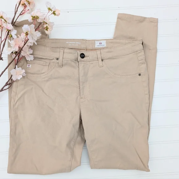 AG Tan Legging Ankle Super Skinny Ankle Pants - Picture 2 of 5